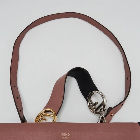 Fendi Pink/Black Calfskin Leather Runaway Small Bag - Picture 9 of 13